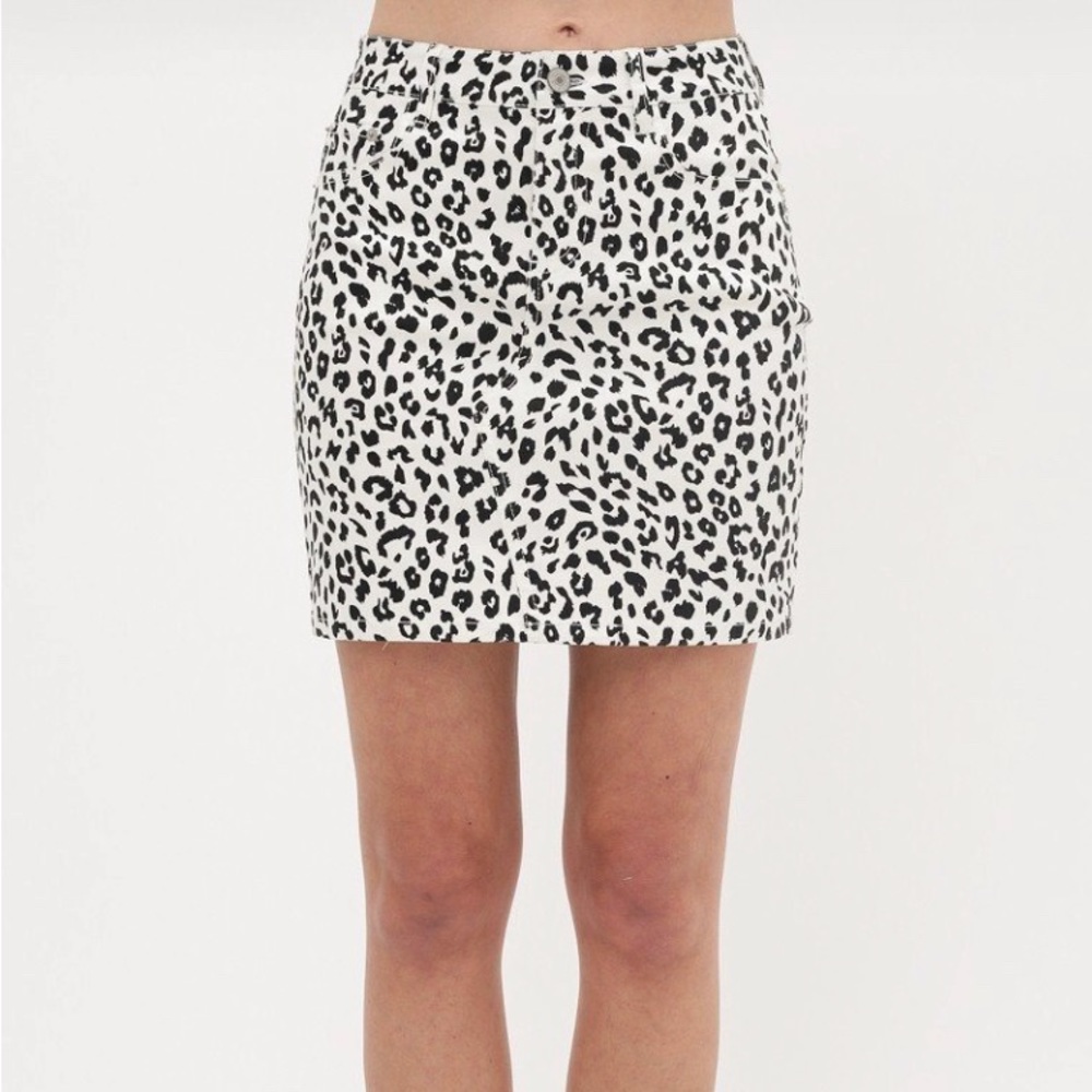 NEW Cotton Leopard Mini Skirt